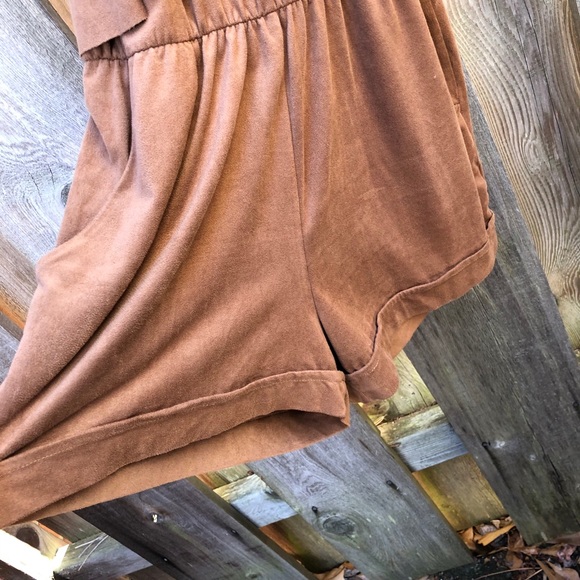Suede brown romper - Picture 3 of 12
